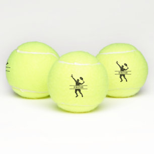 Name des personalisierten Tennis-Spielers als "Cus Tennisbälle