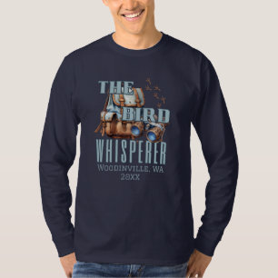 Name des personalisierten Vogelüberwachungsortes T-Shirt