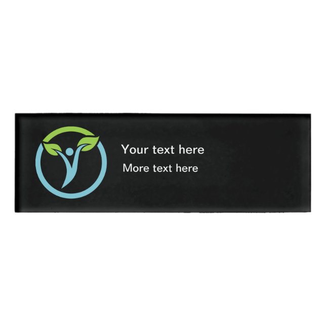 Name des Personals Namenschild (Vorderseite)