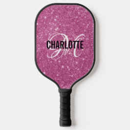 Name des Pink-Glitzer-Skriptes Pickleball Schläger