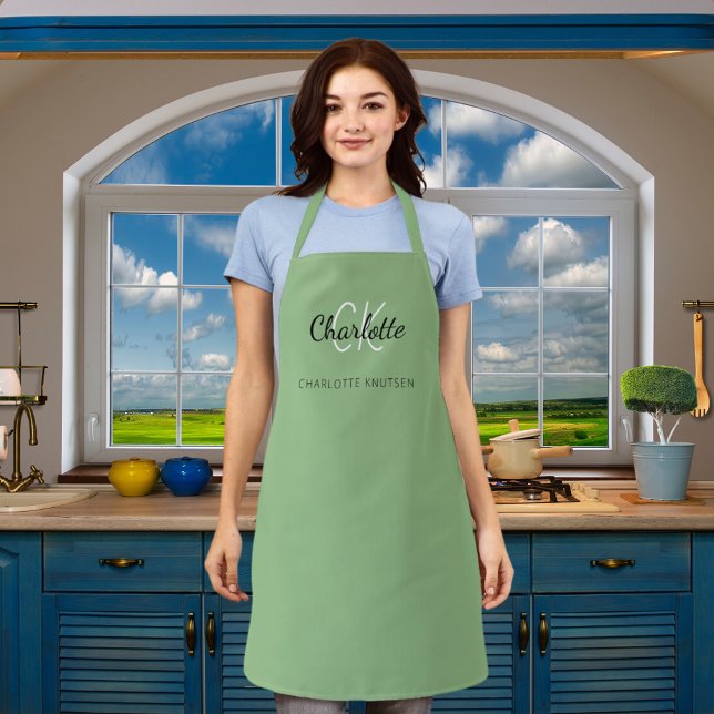 Name des Produkts in grün Schürze (Von Creator hochgeladen)