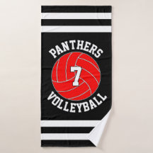 Name des Red Volleyball Teams und Nummer des Spiel