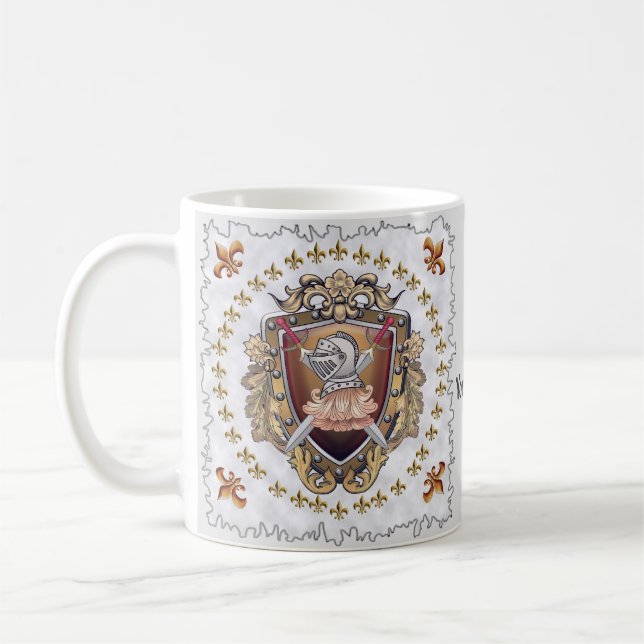 Name des Ritterschilds Kaffeetasse (Links)
