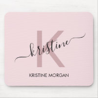 Name des rosafarbenen Monogrammes
