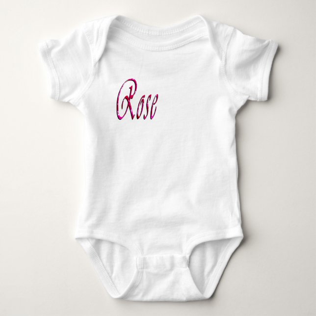Name des Rosenmädchens, Baby Strampler (Vorderseite)