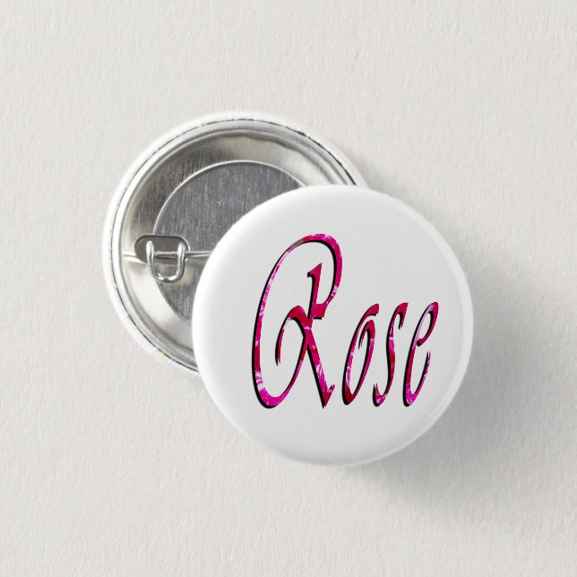Name des Rosenmädchens, Button (Vorne & Hinten)
