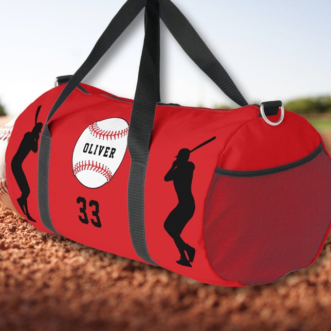 Name des roten Baseball-Balls-Spielers Duffle Bag (Von Creator hochgeladen)
