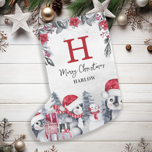 Name des roten Pinguins Kleiner Weihnachtsstrumpf