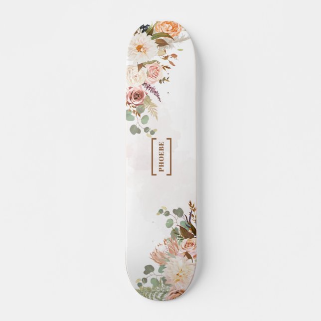 Name des rustikalen Monogramms für das Blutbild Skateboard (Vorne)