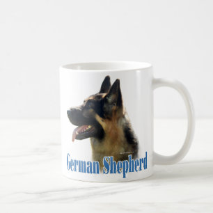 Name des Schäferhund-(Schwarzes/Tan) Kaffeetasse