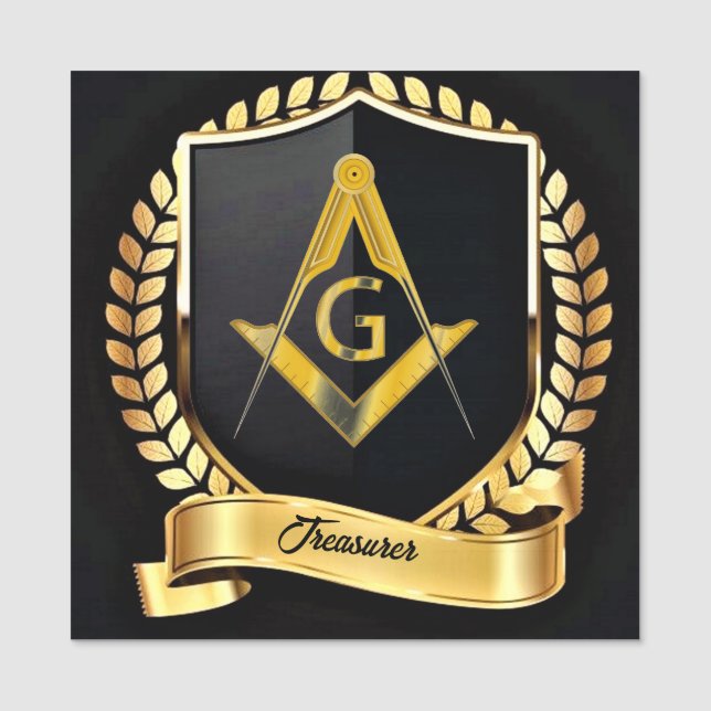 Name des Schatzmeisters Namensschild (Vorderseite)