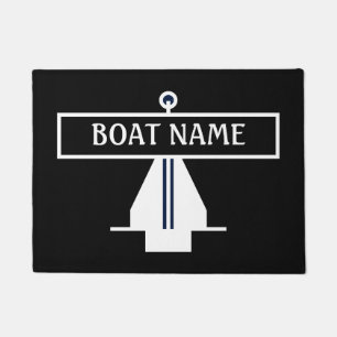 Name des Schiffes Anchor Dock Mat Fußmatte