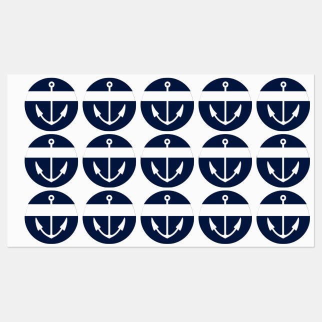Name des Schiffes Anchor Etiketten (Blatt)