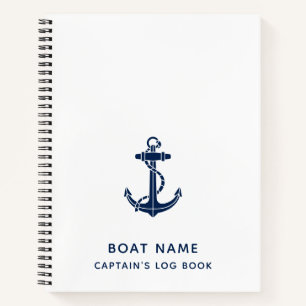 Name des Schiffes Anchor Kreuzfahrt Swag Kapitän L Notizbuch