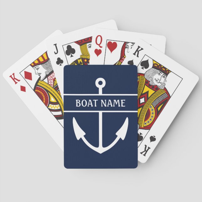 Name des Schiffes Anchor Spielkarten (Rückseite)