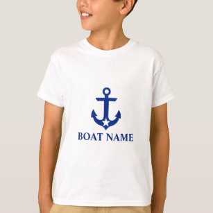 Name des Schiffes Anchor Star Kids T-Shirt