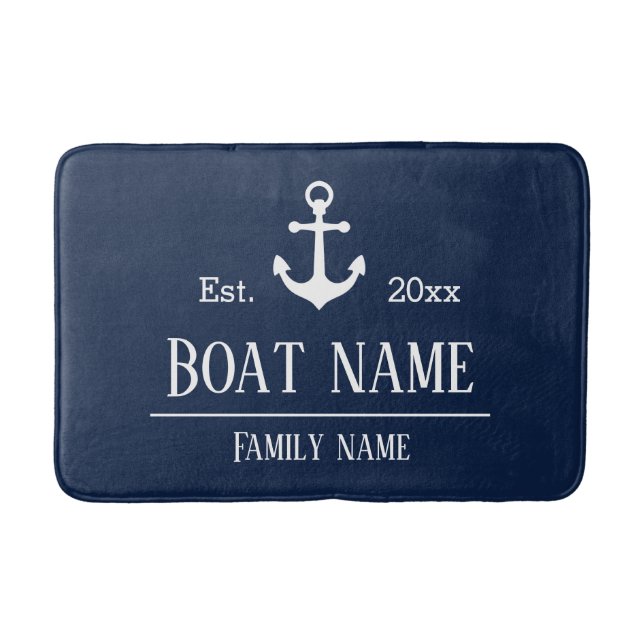 Name des Schiffes Badematte (Vorderseite)