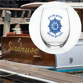 Name des Schiffes des Schiffes auf dem Rücken des  Weinglas Ohne Stiel