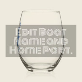 Name des Schiffes des Schiffes auf dem Rücken des Weinglas Ohne Stiel