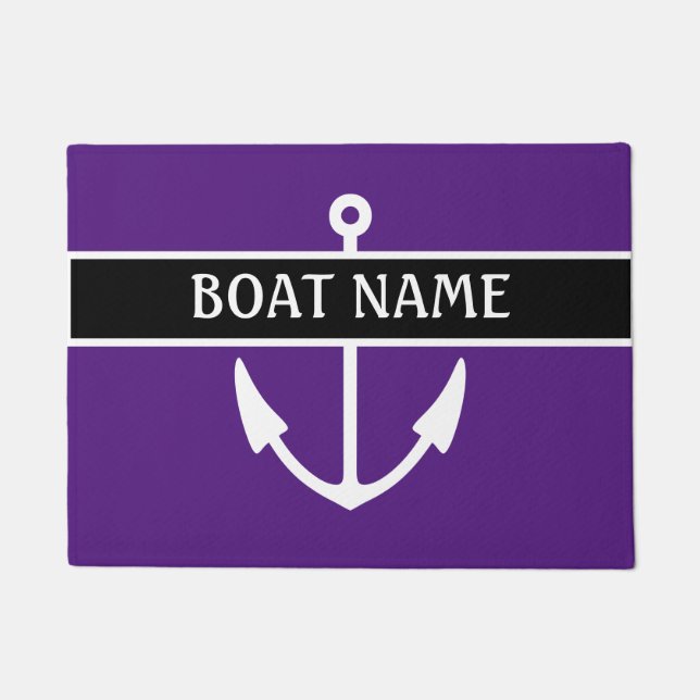 Name des Schiffes Dock Mat Fußmatte (Vorderseite)