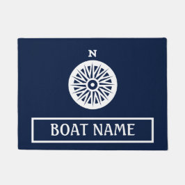 Name des Schiffes Dock Mat - Kompass Fußmatte
