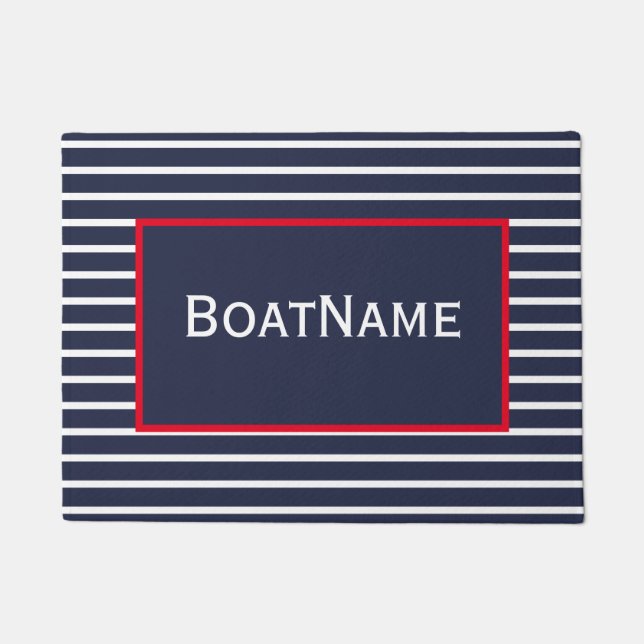 Name des Schiffes Doormat Fußmatte (Vorderseite)