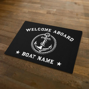 Name des Schiffes: Nautic Anchor Black Fußmatte