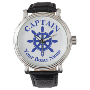 Name des Schiffes nautisches Rad  Armbanduhr