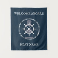 Name des Schiffes Personalisiert Navy Blue