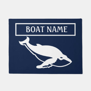Name des Schiffes Whale Dock Mat Fußmatte