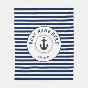 Name des Schiffs des Nautischen Anchors Fleecedecke
