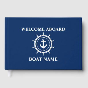 Name des Schiffs "Nautic Welcome Anchor Helm Boat" Gästebuch