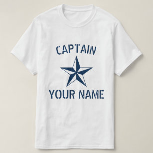 Name des Schiffskapitäns der Nautic-Sternenflotte T-Shirt