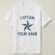 Name des Schiffskapitäns der Nautic-Sternenflotte T-Shirt (Design vorne)