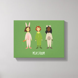 Name des Schlafanzugs des Party Leinwanddruck