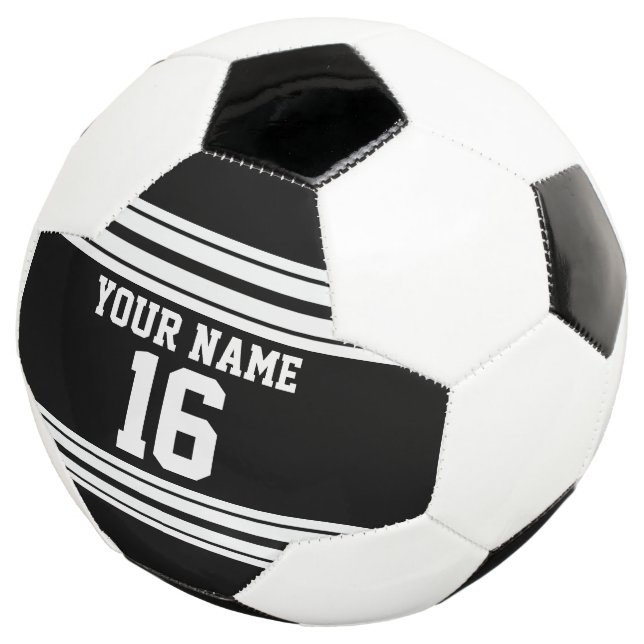 Name des Schwarz-weißen Teams Jersey Fußball (Dreiviertel)