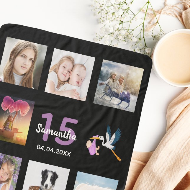 Name des schwarzen Fotos Quinceanera Sherpadecke (Von Creator hochgeladen)