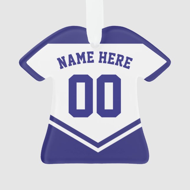 Name des Shirts Sports Jersey Ornament (Rückseite)