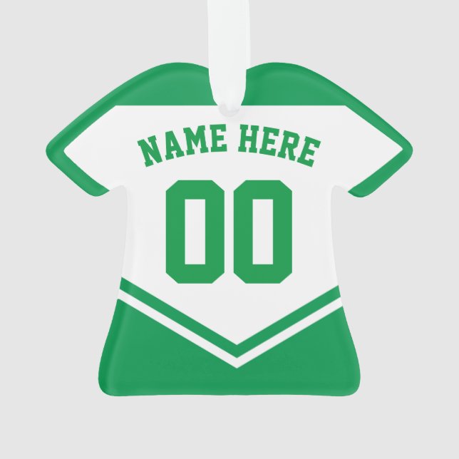 Name des Shirts Sports Jersey Ornament (Rückseite)