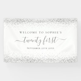 Name des Silbernen Glitzer Begrüßung des 21. Banner