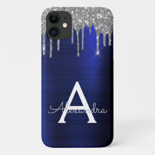 Name des Silver Navy Blue Glitzer-Sparkons Case-Mate iPhone Hülle