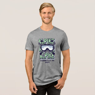 Name des Skiortes für den benutzerdefinierten Skio Tri-Blend Shirt