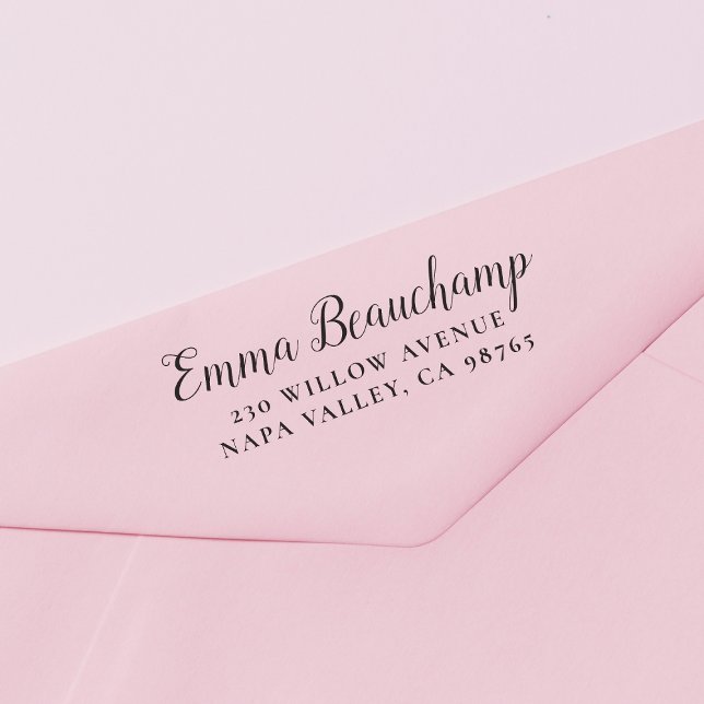 Name des Skripts und Ihre Adresse Permastempel (Stamp Mock-up)