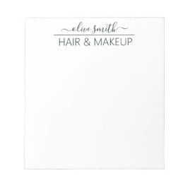 Name des Smarald Aquarell Monogram Notizblock