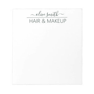 Name des Smarald Aquarell Monogram Notizblock