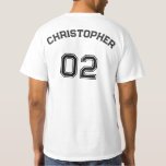 Name des Spielers Jersey-Nummer-CottonMens-Wert T-Shirt<br><div class="desc">Erstellen Sie Ihre eigenen, personalisierten, coolen, stilvollen schwarzen Typografie / Schriftart / Drehbuch, mit Monogramm Spielernamen Jersey Nummer weiß, klassische Silhouette, Schwergewicht, extra haltbar, vorschrumpfen, 100% Baumwolle, Herren-Team / Club / Liga / persönlichen Wert T-T - Shirt-Hemd. Geben Sie einfach Ihren Namen / Spielernamen und die Player Jersey Nummer ein,...</div>