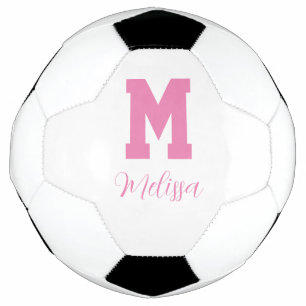 Name des Spielers und Monogramm Fußball