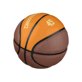 Name des Spielerteams Mit Monogramm Mini Basketball