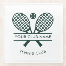 Name des Sportvereins Tennis-Ikonen mit grünem Sch