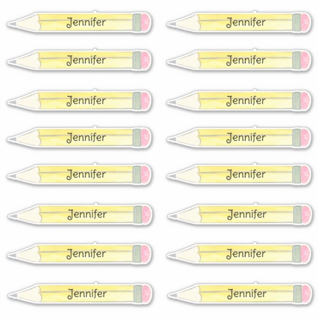 Name des Stifts Aufkleber (Vorderseite)